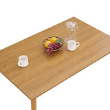 Panana Modern Dining Table 47 Inch Kitchen Table with Solid Wood Leg Oak Finish Dinner Table Dining Room Home Furniture Natural Panana