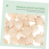 NOLITOY 90 Pcs Wooden DIY Artificial Apples Unfinished Wood Peg Dolls Unfinished Wood Craft Mushroom Unfinished Wooden Craftsc Fairy Toadstools NOLITOY