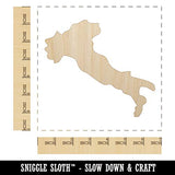 Italy Country Solid Unfinished Wood Shape Piece Cutout for DIY Craft Projects - 1/8 Inch Thick - 6.25 Inch Size Sniggle Sloth