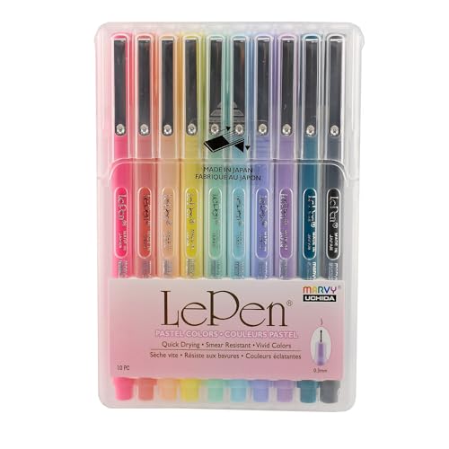 Le Pen Marvy Uchida Pastel Colors - Set of 10 - WoodArtSupply