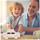 TEHAUX Unfinished Piggy Bank Coin Storage Cases Versatile Coin Case Change Container Unfinished Coin Bank Multi-Function Saving Banks Blank Piggy TEHAUX