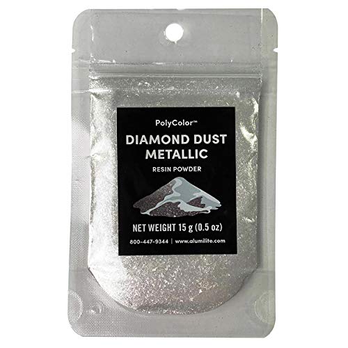 Diamond Dust Metallic Powder (PolyColor) - Mica Powder for Epoxy Resin Kits, Casting Resin, Tumblers, Jewelry, Dyes, and Arts and Crafts! Color Stone Coat Countertops