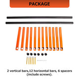 ECOTRIC 6 Levels Shelf Lumber Rack Lumber Storage Rack Lumber Organizer Wood Organizer Steel Wall Mounted Max 600 Lb (1 Pack) ECOTRIC