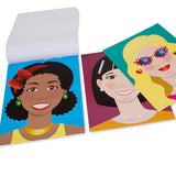 Melissa & Doug Make-a-Face Sticker Pad - Fashion Faces, 20 Faces, 5 Sticker Sheets - Reusable Stickers, Stocking Stuffers, Restickable Stickers, Melissa & Doug