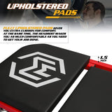 Magshion 40" Triplex Folding Creeper and Rolling Seat 2-in-1 330 lbs Capacity Foldable Mechanic Creeper Garage Stool Lay Down or Sit (Red) Magshion