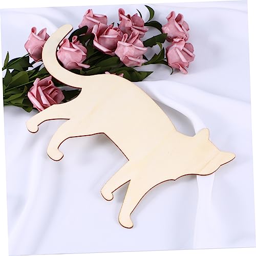 TEHAUX Unfinished Wood Cutouts Unfinished Wood Ornaments Wood Chips for Crafts Sawdust Wooden Bamboo TEHAUX