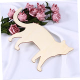 TEHAUX Unfinished Wood Cutouts Unfinished Wood Ornaments Wood Chips for Crafts Sawdust Wooden Bamboo TEHAUX