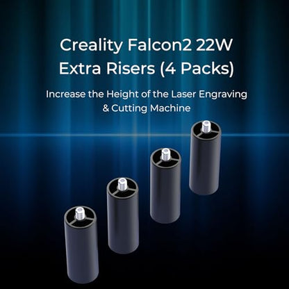 Creality Extra Risers 4 Pcs for Laser Engraver, Support Column Increase 56mm (2.2 inch) Hight for Creality Laser Engraver Machine 40W 22W 12W 10W - WoodArtSupply