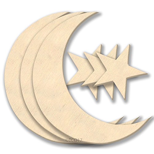 4-in Wooden Shape 1/8" Thick Shape (Flower) Unfinished Plywood Shape Flower Symbol, 3-Pack The Crafts Outlet