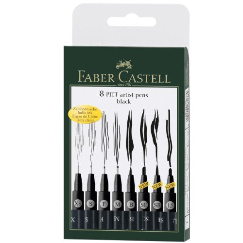 Faber Castell 8 Pitt Black Faber-Castell