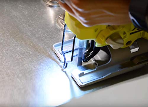 50PCS U-Shank Jigsaw Blades Set with Storage Case, Contractor Assorted HCS/HSS Jig Saw Blades for Wood, Plastic and Metal Cutting, 6T 8T 10T 12T 20T MRCGTCE