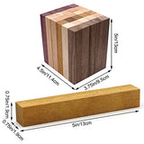 DICHA Wood Pen Blanks for Turning-Pen Blanks for Woodturning Burl-Black Walnut,Hard Maple,Merbau,Cherry,Beech,Purple heart-3/4" x 3/4" x 5" (30 Pack) DICHA
