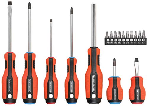 BLACK+DECKER Magnetic Screwdriver Set, 17-Piece (BDHT65003) - WoodArtSupply