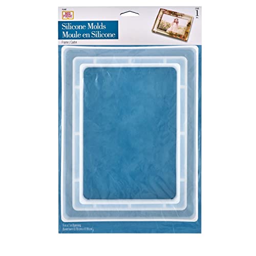 Mod Podge Frame, Clear Silicone Casting Mold 5" x 7" Opening for Epoxy Supplies for DIY Resin Arts and Crafts Projects, 27581 - WoodArtSupply