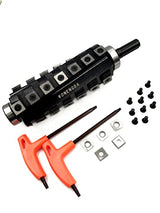 WONENGDA - 6" Woodworking Tool Spiral Cutter Head and Helical Cutterhead for Grizzly Jointer, 4 Rows 26 Inserts WONENGDA