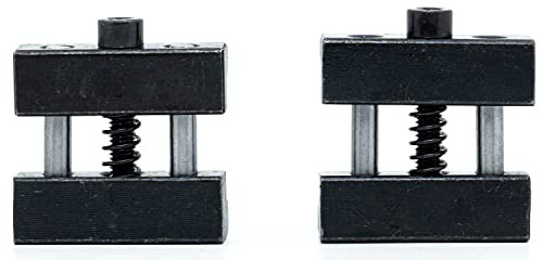 LLDSIMEX 2PCS Set Steel Milling Machine Vise Quick Clamp Work Stop LLDSIMEX