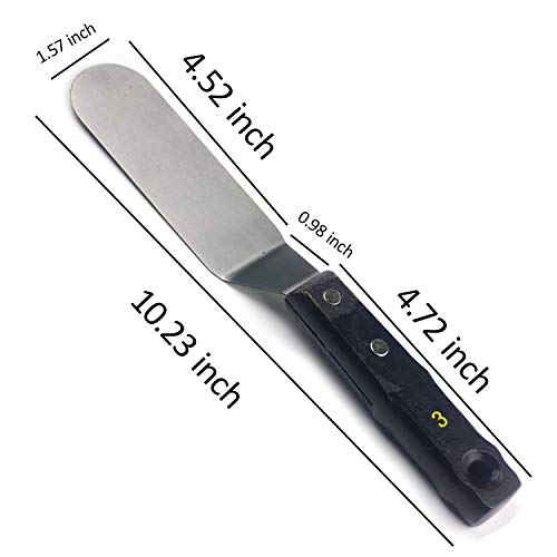Large Painting Knife 5pcs by AebDerp Acrylic Paint Knife with Stainless Steel Palette Knives for Artist Painting Supply AebDerp