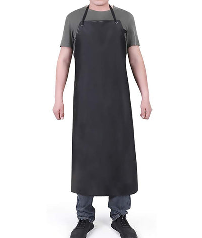 Waterproof Apron Rubber Vinyl, Heavy Duty 43" x 31" Plastic Apron Keeps You Clean and Dry When Dishwashing, Lab Work, Butcher, Dog Grooming, Cleaning
