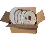 Wilson Basswood Round/Oval Plaque - Bulk Quantity Value Box Wood Slices, Medium 7-9" D (Pack of 10) Wilson