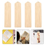 Ciieeo 10pcs Wooden Blank Bookmark Mens Pendant Wood Engraver Kids Bookmarks Wood Gifts Wooden Name Tag DIY Wooden Bookmarks Bookmark Making Kit with Ciieeo