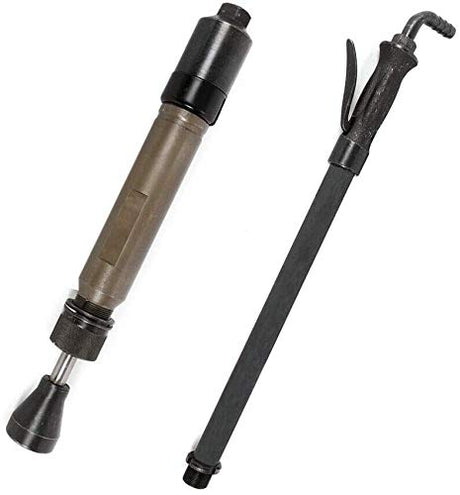 CNCEST D9 Pneumatic Tamping Machine Earth D9 Sledgehammer Pneumatic Sand Rammer Air Tamper Splitter Hammer Sander Large Casting Tools 110V 1180mm CNCEST