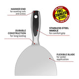 Putty Knife Set,4 PCS 2",3",4",6" One Piece Premium Polished All-Stainless Steel Scraper Tool for Drywall Finishing,Professional Grade Putty Blade SUMED