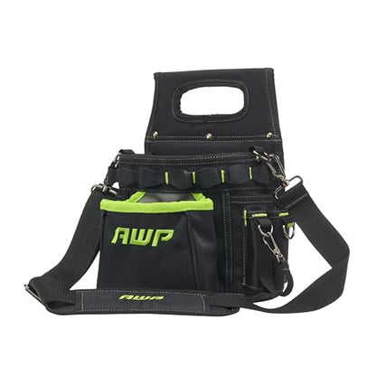 AWP TrapJaw 3-in-1 Electrician Tool Pouch with Spring-Loaded Technology, Designed for Professional Electricians and Maintenance Repair - WoodArtSupply