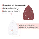 Bates- Mouse Detail Sander Sandpaper, 30 pcs, 40/80/120/180/240 Grits, Sanding Pads, Mouse Sander Pads, Sandpaper Assortment, Mouse Sandpaper, Mouse Bates Choice