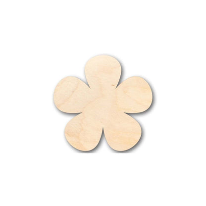 Unfinished Wood Flower Shape - Spring - Craft - up to 24" DIY 6" / 1/8" - WoodArtSupply