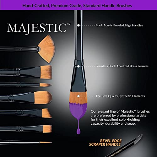 Majestic Angular Brush Set, 7/Pkg - WoodArtSupply