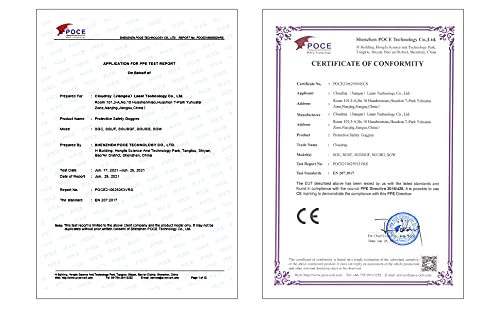 Cloudray Laser Protection Goggles 1064nm Laser Safety Glasses Fiber Laser Glasses for Laser Protection Fiber Laser Engraver Safety (Style C) Cloudray