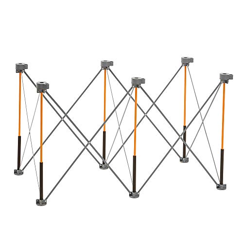 BORA Centipede CK6S 30 inch height Portable Work Stand, Includes 4 X-Cups, 4 Quick Clamps, Carry Bag, Portable Work Support Sawhorse, 2Ft x 4Ft, 30 - WoodArtSupply