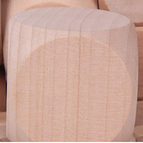 SUPVOX Blank Dice Dice 20pcs Blank Wood Dice Cubes Crafts Wooden Cubes Wood Square Blocks Square Wooden Blocks for DIY Crafts Making Painting (25mm) - WoodArtSupply