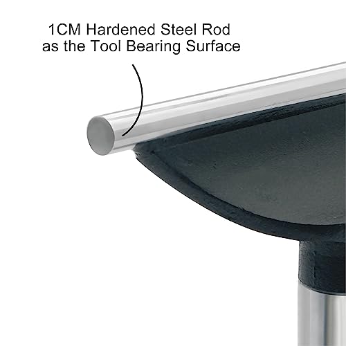 BMWOOD 6" Tool Rest with 1" Diameter 4" Length Post, Woodlathe Heavy Duty Round Bar Straight Tool Rest. BMWOOD