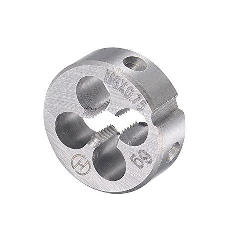 uxcell M6 x 0.75mm Metric Tap and Die Set, Machine Thread Screw Tap with Round Threading Die, Tap & Die Kit for Nut Screw Bolt Thread Repair uxcell