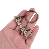 Portable Mini Vernier Caliper Measure Tools for Key Chain Zinc Alloy Calipers Gauge Slide Ruler for Key Woodworking Mini Vernier Caliper Yuly