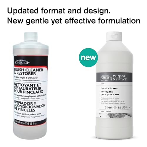 Winsor & Newton Brush Cleaner & Restorer, 32.0-oz Bottle Winsor & Newton