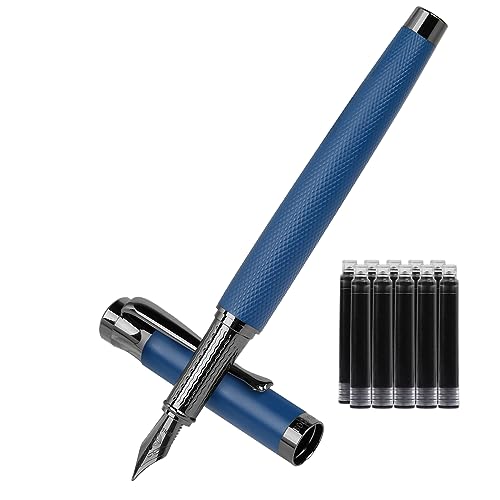 BOCIYER Luxury Fountain Pen Set,Ink Pen for Smooth Writing,Medium Nib,Includes 10 Ink Cartridges&Ink Converter,Best Pen Gift Case for Men & - WoodArtSupply