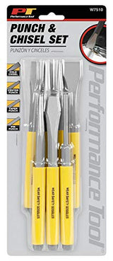 Performance Tool W7510 7pc Punch and Chisel Set Performance Tool