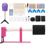 VEVOR Cup Turner for Crafts Tumbler, Tumbler Turner DIY Glitter Epoxy Resin Tumblers, Epoxy Pen Turner Attachment with Silent UL Motor Two-Way VEVOR