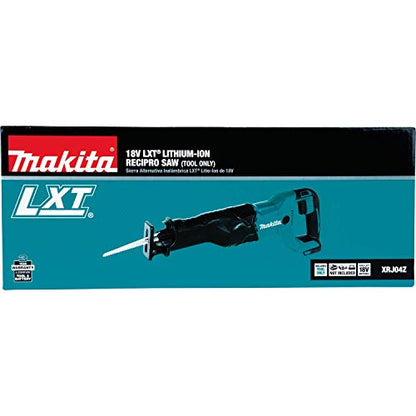 Makita XRJ04Z 18V LXT Lithium-Ion Cordless Recipro Saw, Tool Only, Blue - WoodArtSupply