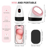 Calogy Mini Heat Press, Heat Transfer Machine, Constant Temp Control, Insulated Safety Base, Fits for Crafts, T-Shirt, Hat, Cap, Pillows (White Pink) Calogy