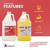 Alumilite White Amazing Casting Resin [1 gal A + 1 gal B (2 gallons) Two-Part Liquid Urethane Kit] Best for Making Arts and Crafts, Jewelry, Alumilite
