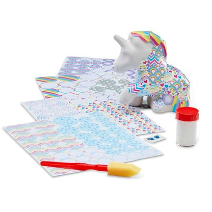 Melissa & Doug Decoupage Made Easy Unicorn Paper Mache Craft Kit with Stickers - WoodArtSupply