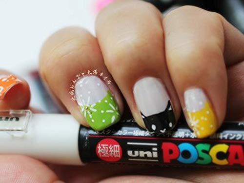  Uni Posca Paint Marker Extra Fine (0.7mm) SPECIAL SET!! - WHITE  / GOLD / SILVER / BLACK, & Wasabi Sticky note : Office Products