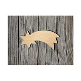 Shooting Star Wood Craft,Unfinished Wooden Cutout Art,DIY Wood Sign, Inspirational Farmhouse Wall Plaque,Rustic Home Decor for Grandpa Papa Dad Arupkeer