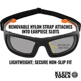 Klein Tools 60471 Safety Glasses, ANSI Z87.1+ Pro Full Frame Gasket Safety Glasses, Gray Lens, UV Protection, Anti-Fog, Scratch Resistant Klein Tools