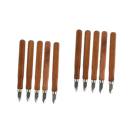 COHEALI 10 Pcs Woodworking Marking Woodworking Tools Carpenter Tools Wood Scribing Knives Wood Striking Timber Chisel Specialty Tools Marking Cutters COHEALI
