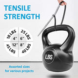 Zip Ties Assorted Sizes(4”+6”+8”+12”), 400 Pack, Black Cable Ties, UV Resistant Wire Ties by ANOSON ANOSON