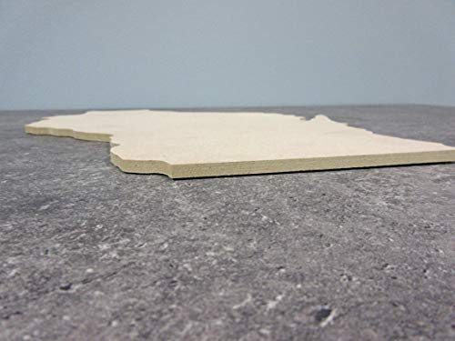 Wisconsin State Cutout - 3 Pack - 1/4'' MDF - WoodArtSupply